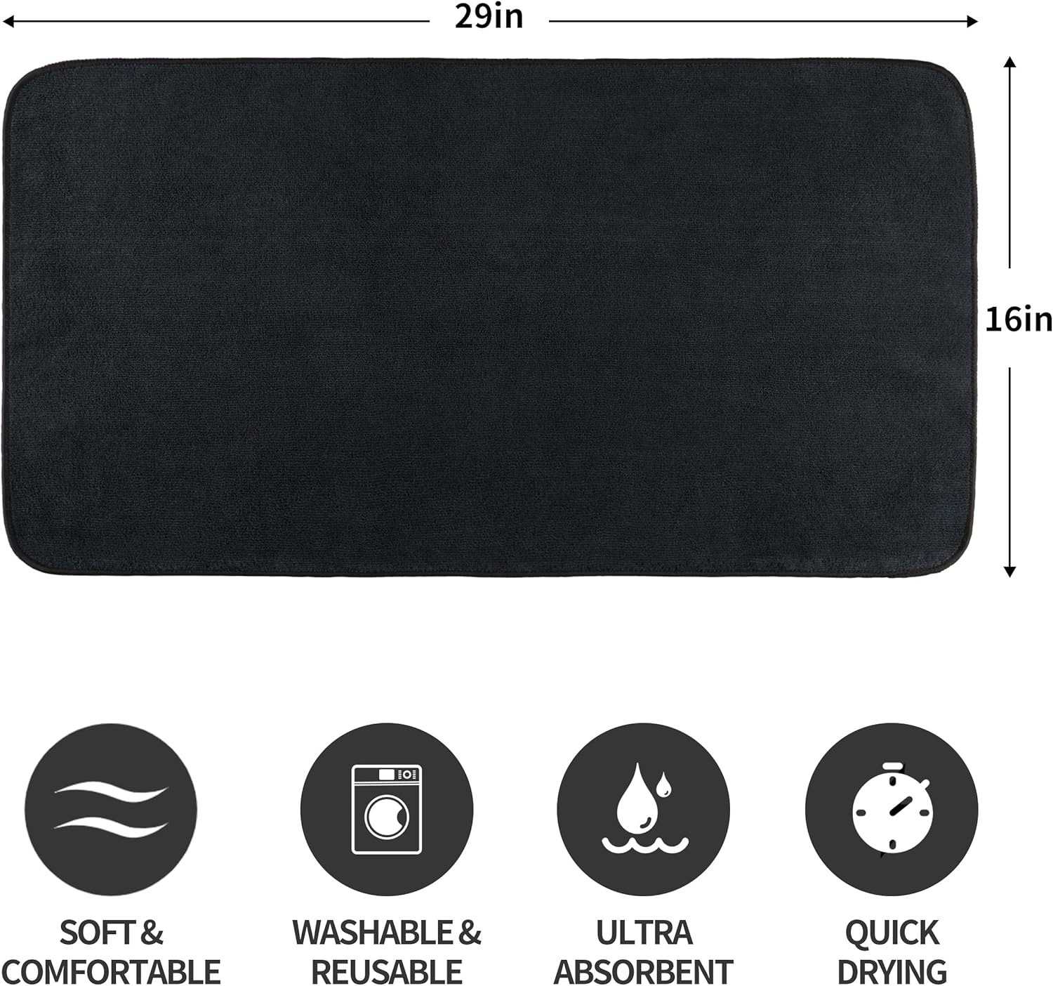 MICROFI Microfiber Hair Drying Towels 4 Pack