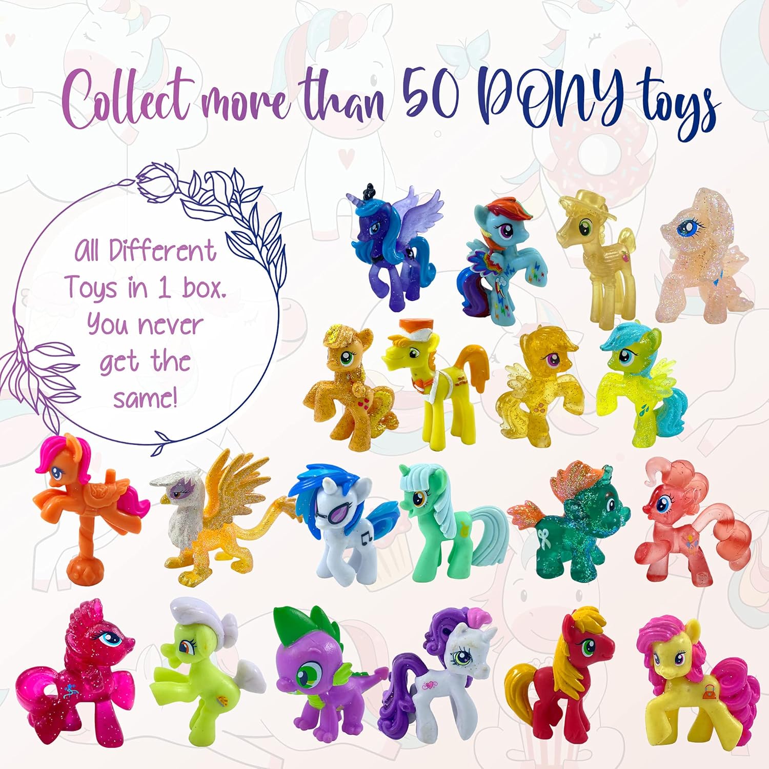 Relaxcation Bath Bombs with Pony Toy Surprise - 3pcs