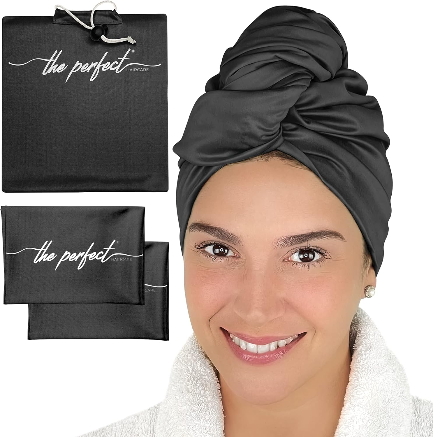 THE PERFECT HAIRCARE Curly Hair Microfiber Towel Set