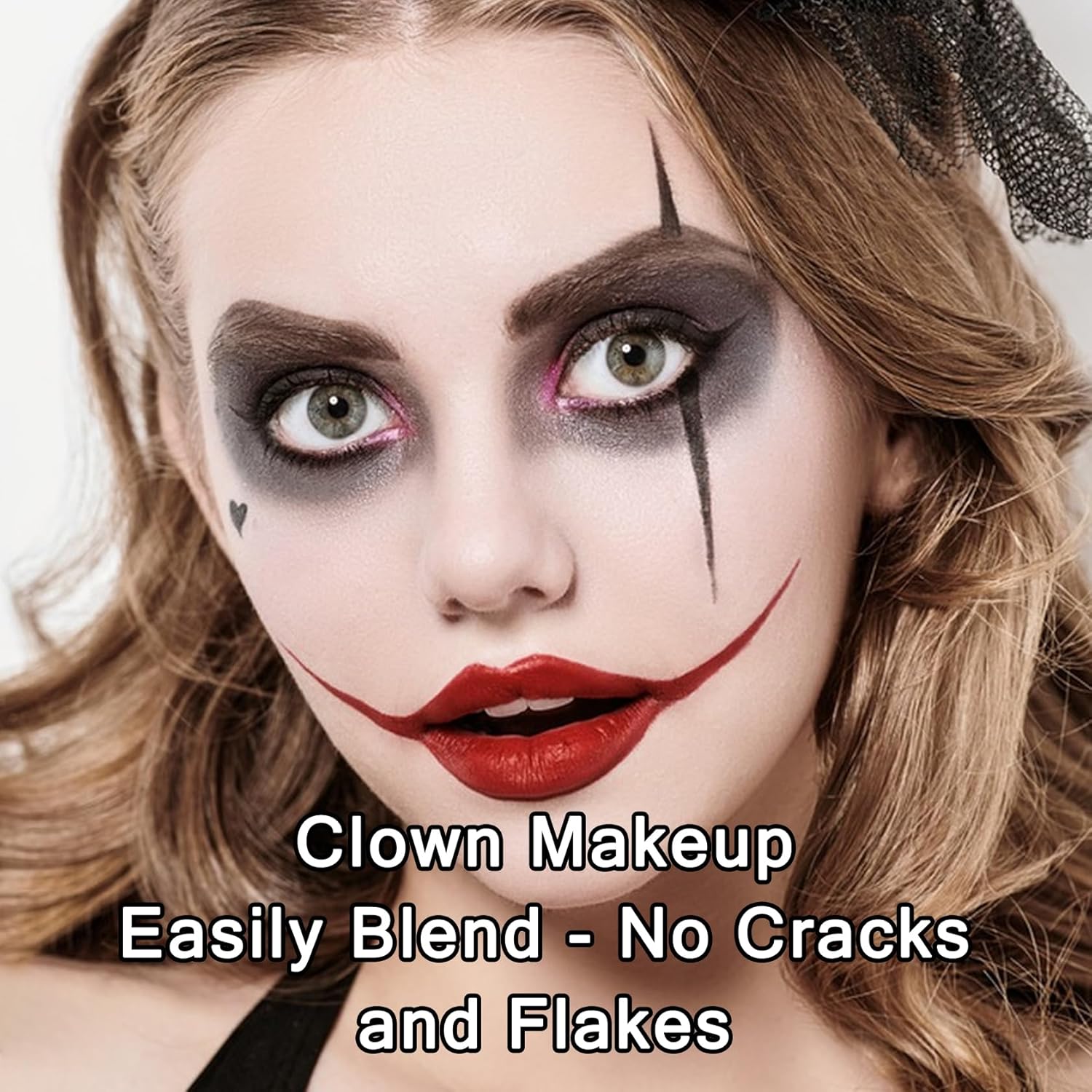 LingHaoLH 3-Color Halloween Face Paint Kit