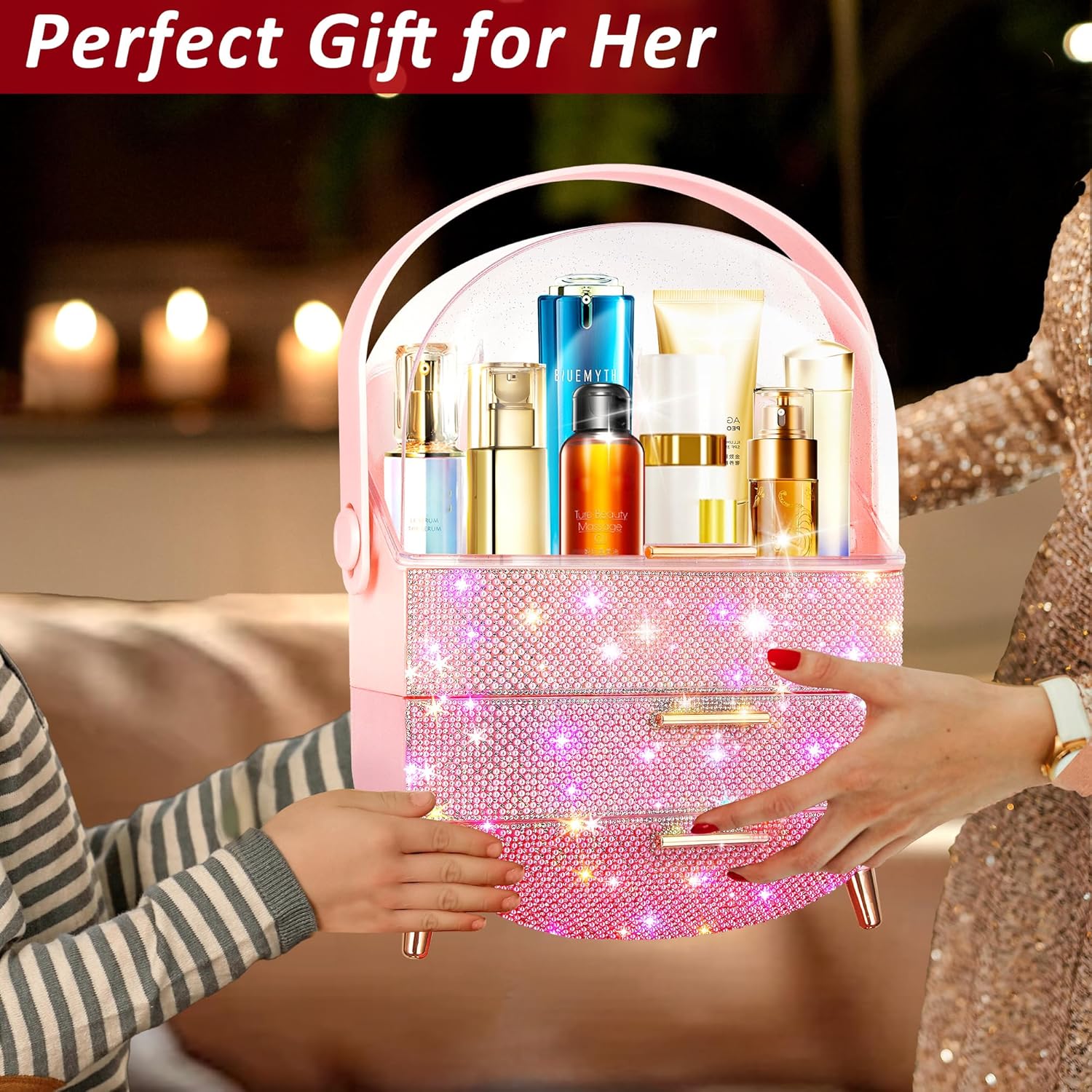 Bling Makeup Organizer for Teen Girl Gift