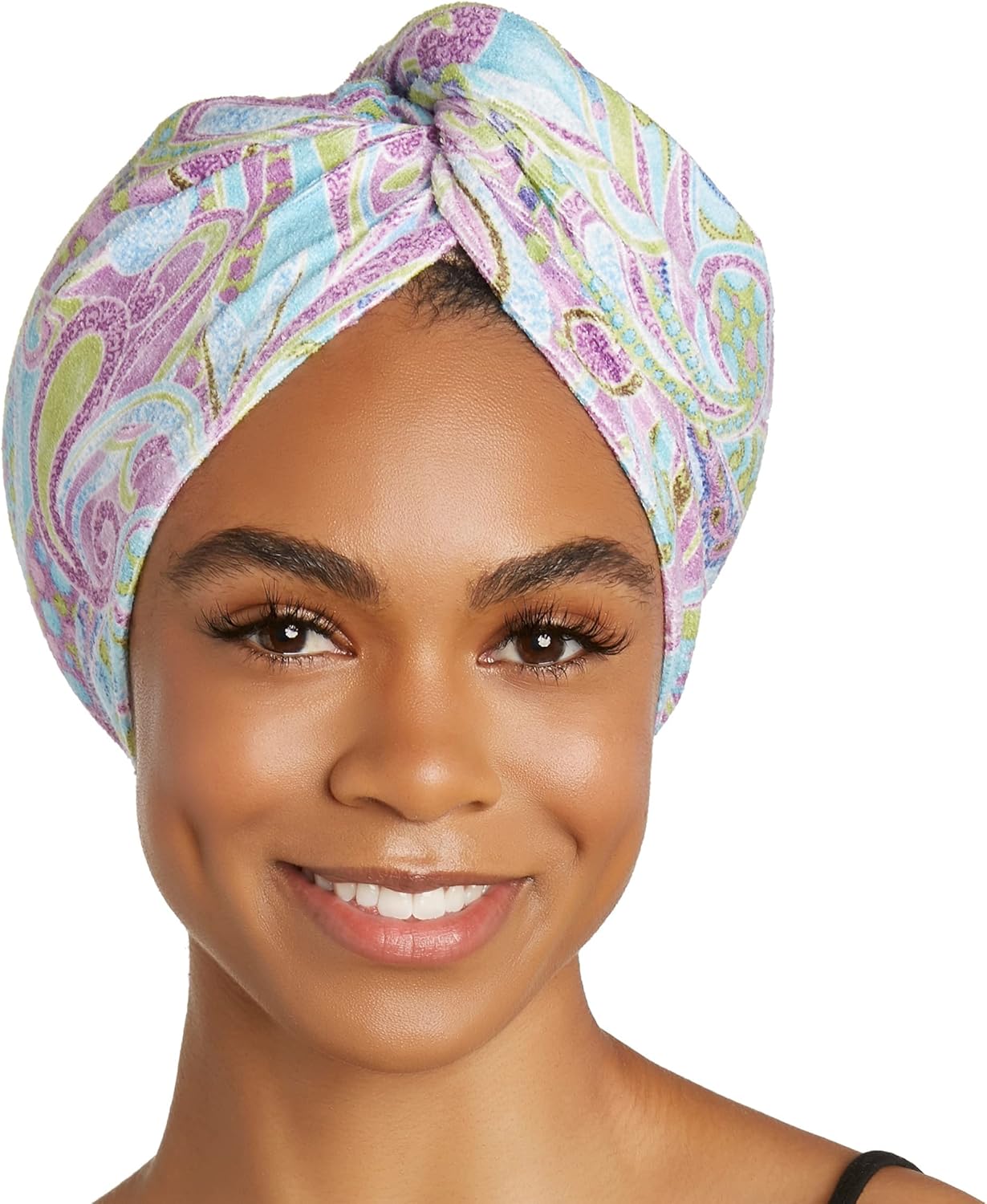 Turbie Twist Microfiber Hair Towel 2 Pack - Purple Paisley