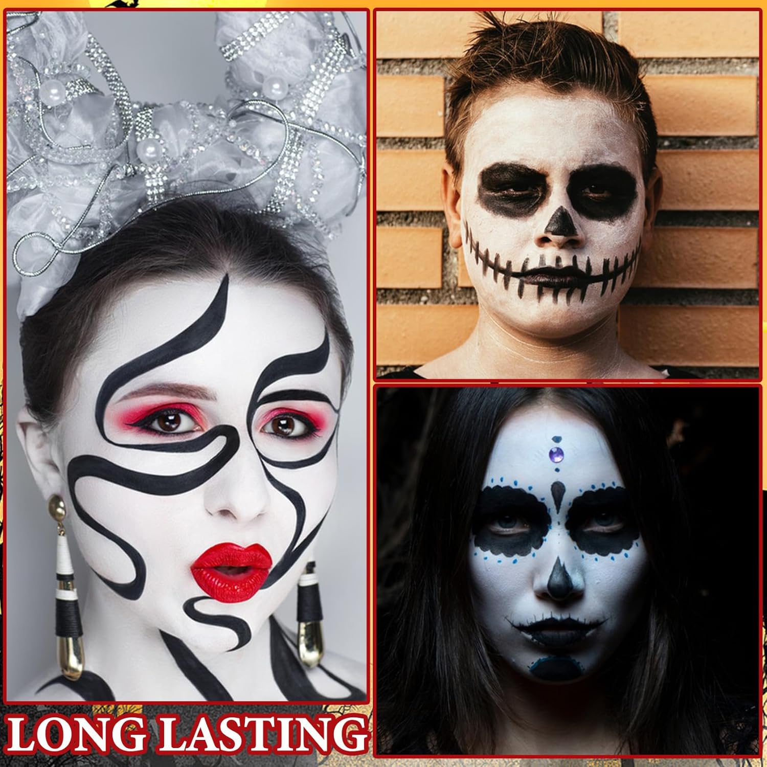 WENJLYJ Black Face Body Paint Stick for Sports and Cosplay