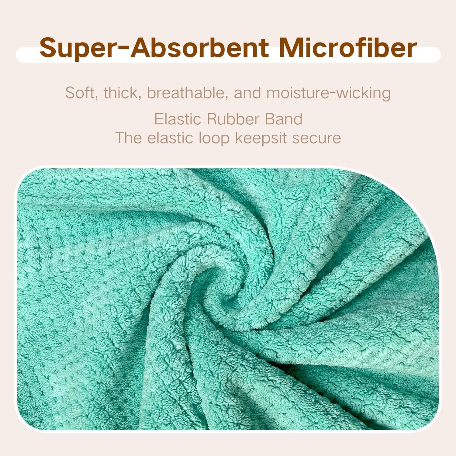 3 Pack Microfiber Hair Towel Wrap for Women