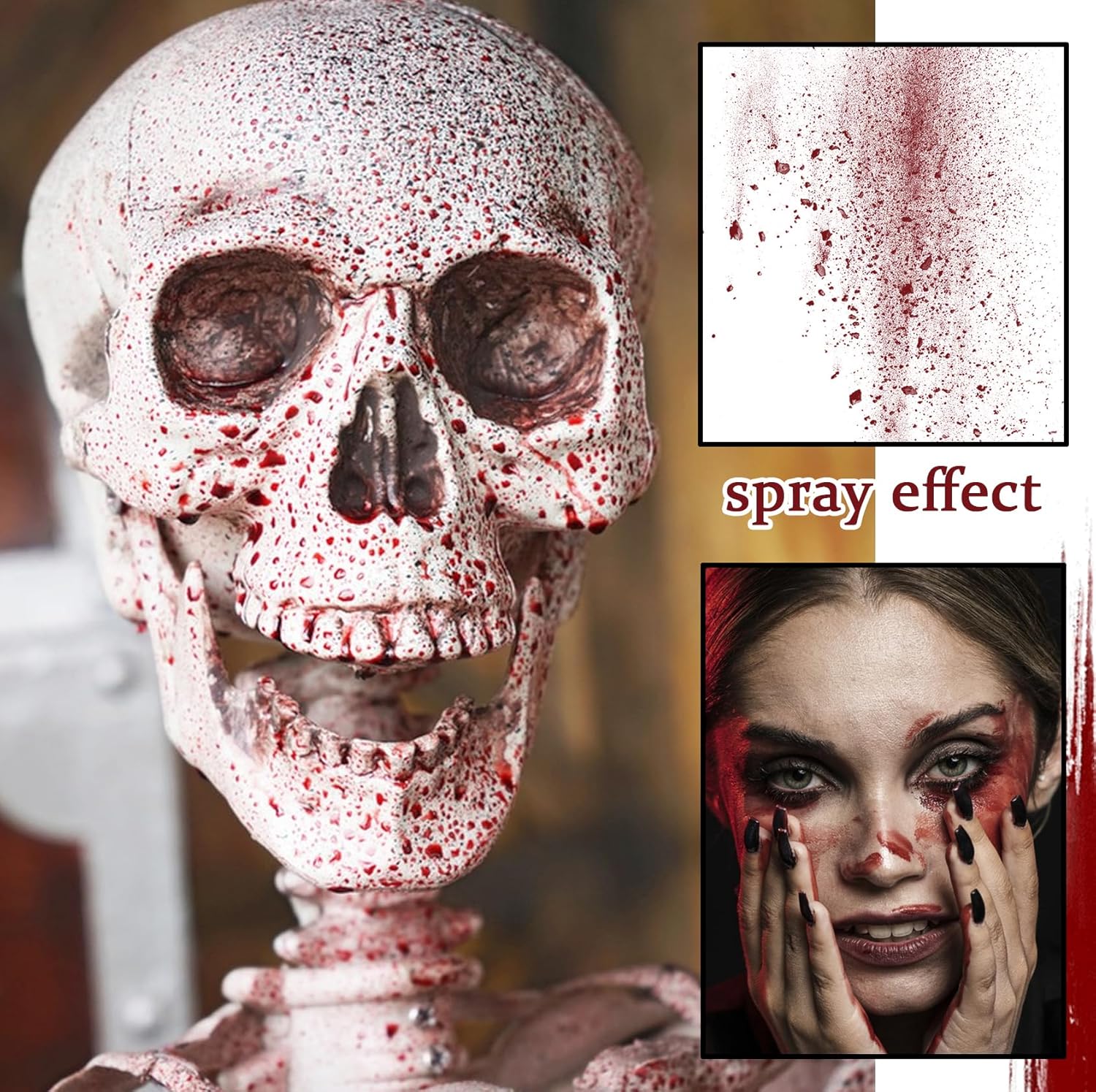 LJYBoBin Fake Blood Spray for Halloween Makeup
