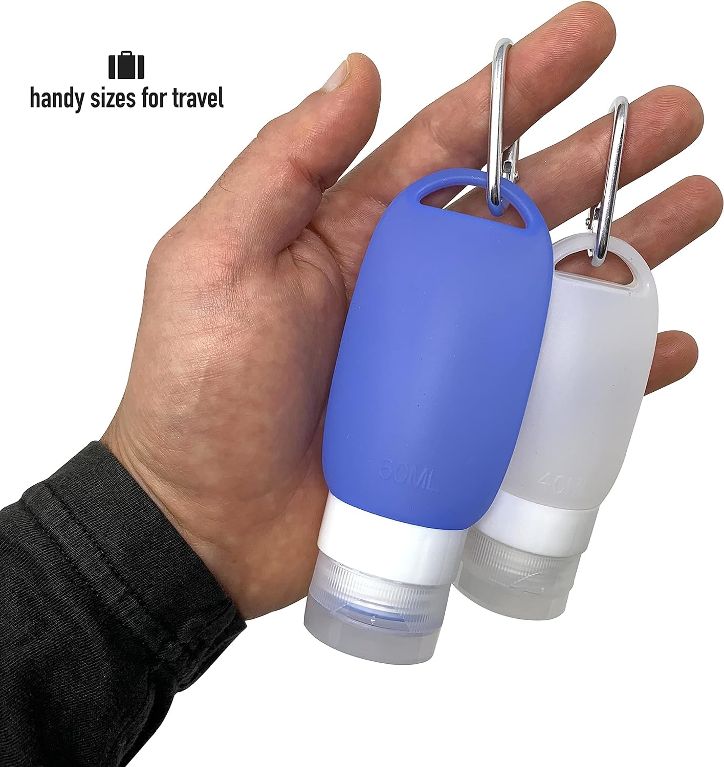 Cruise On Silicone Travel Bottle Set TSA Approved Leak-Proof Refillable