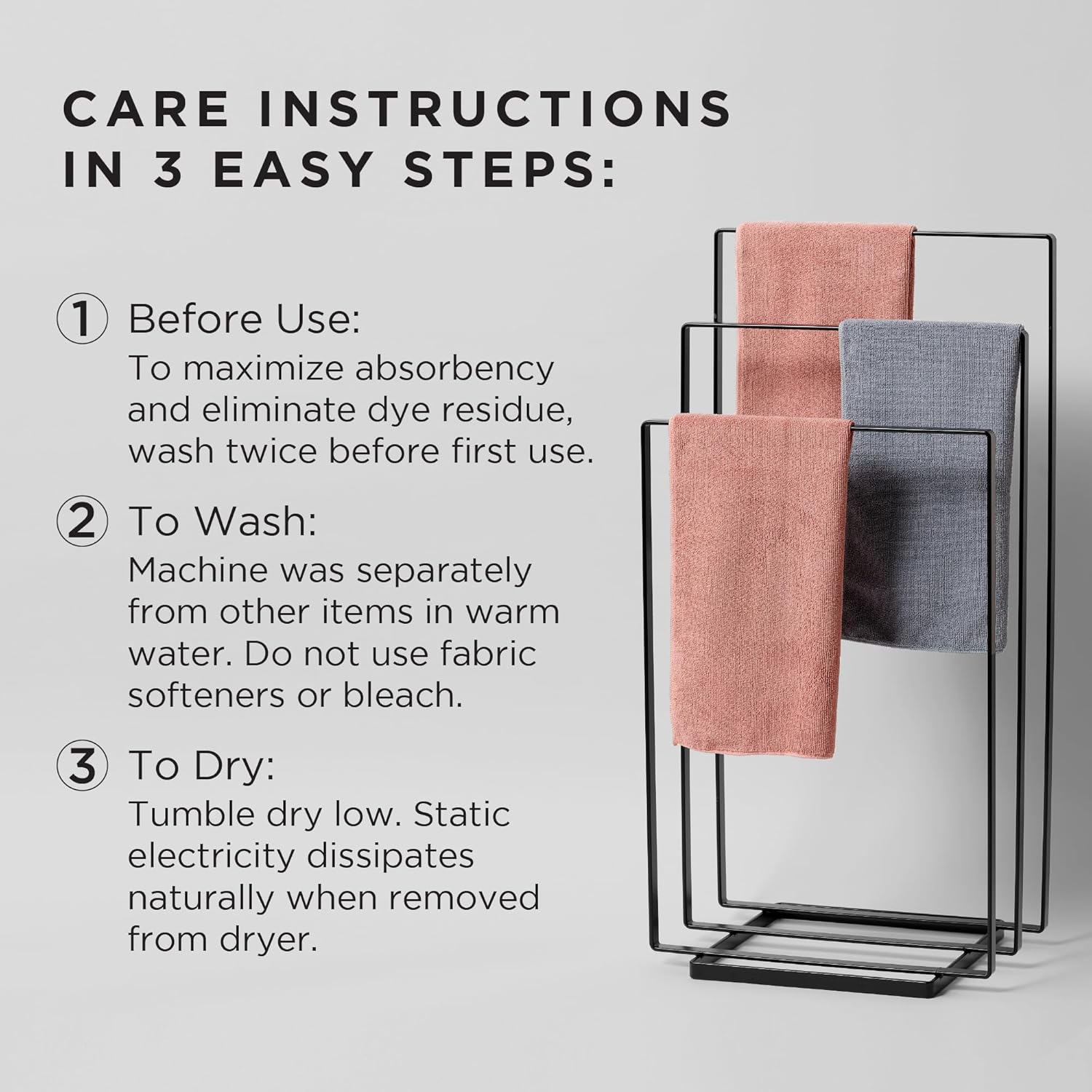 Fromm Softees Microfiber Hair Towels 16x29 10 Count