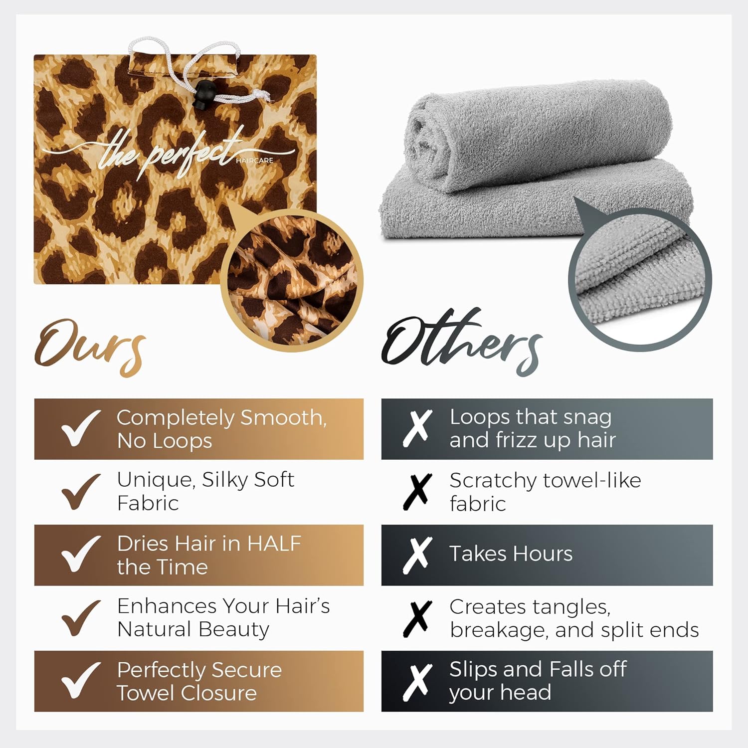 Microfiber Hair Towel Wrap for Women - Travel Gift
