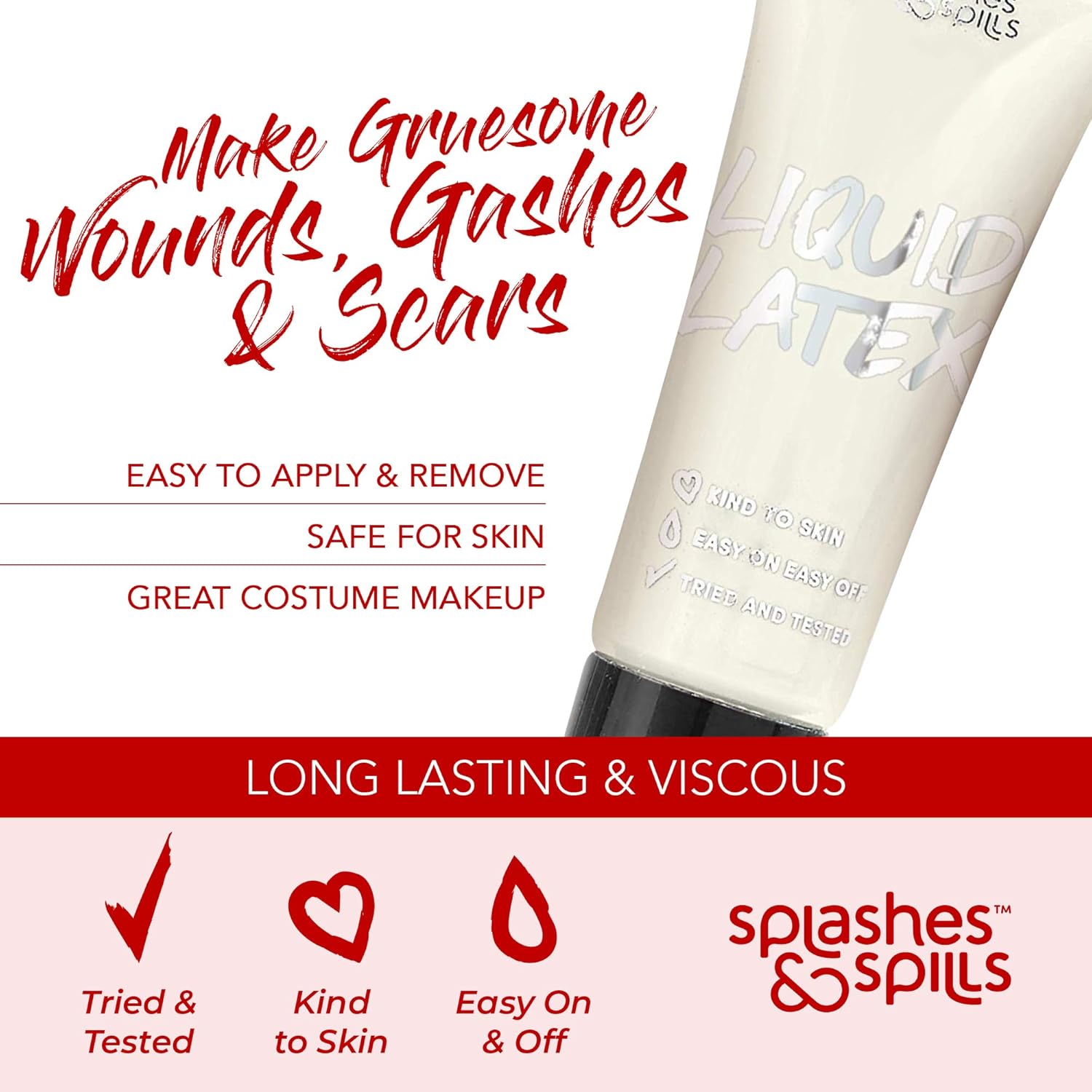 Splashes Spills Liquid Latex Body Paint 30ml