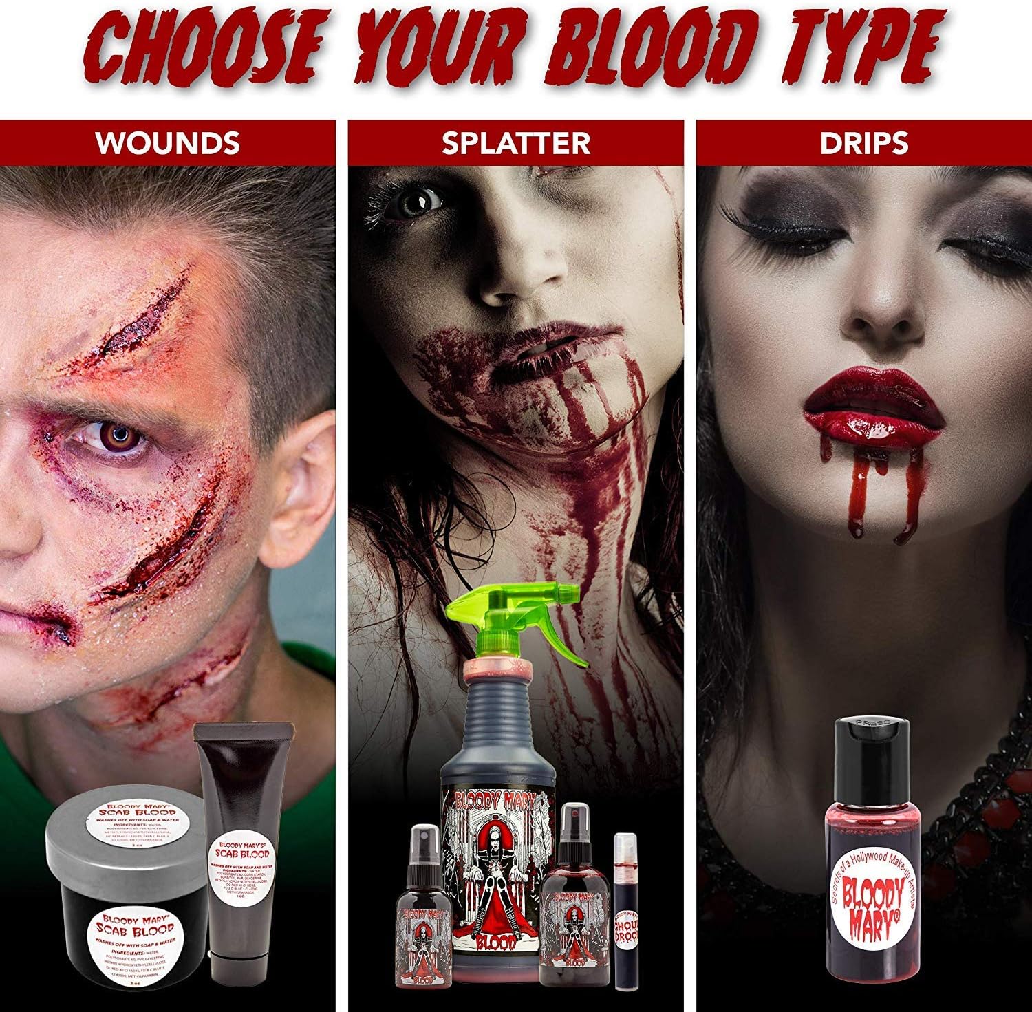 Bloody Mary Fake Scab Blood Body Paint - Thick Realistic Washable