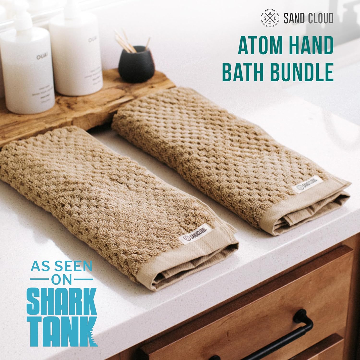 Sand Cloud Turkish Bath Towels Set of 2 - Luxury Soft Linen Organic Cotton