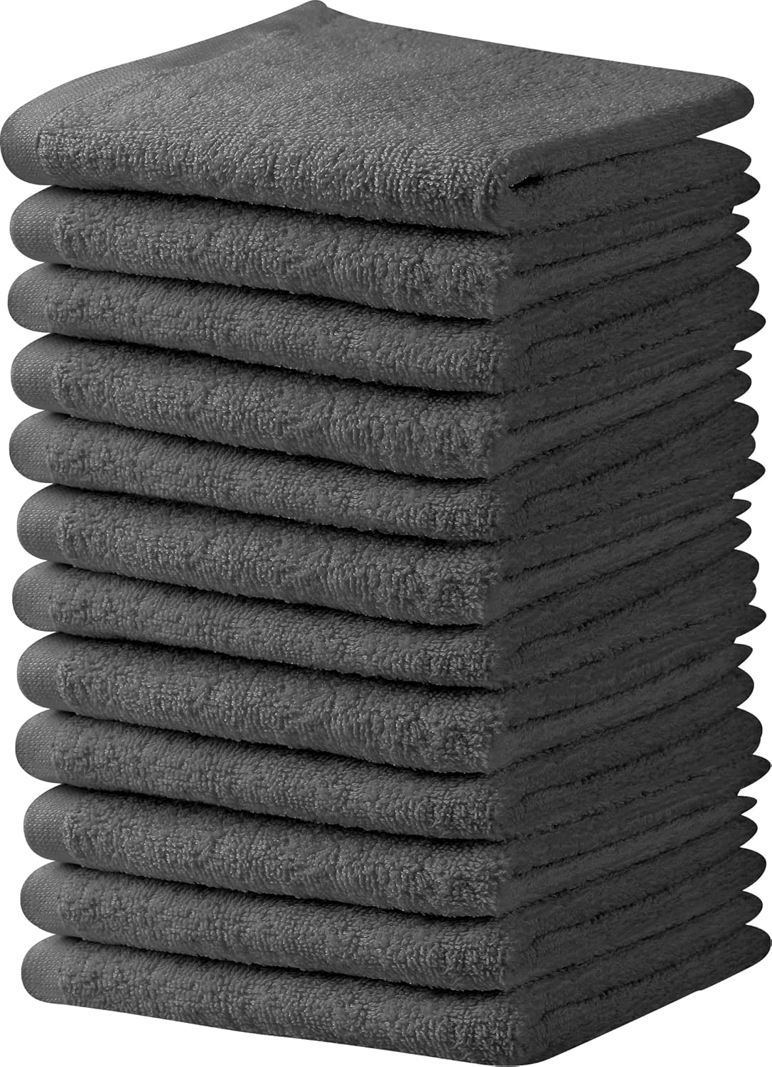T L Towel and Linen Mart Grey Salon Towels 12 Pack 1