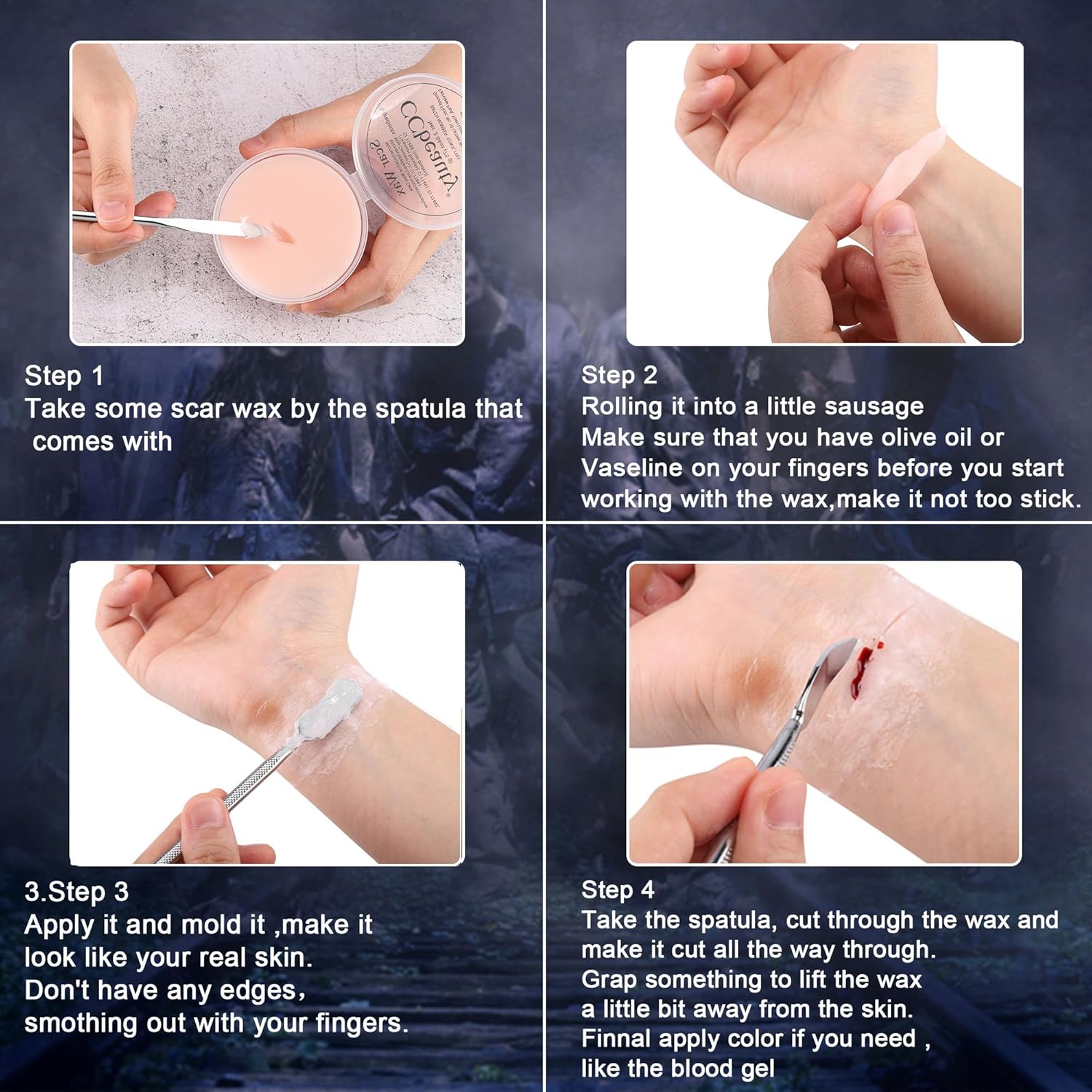 CCbeauty Halloween Scar Wax Kit 27oz - SFX Makeup