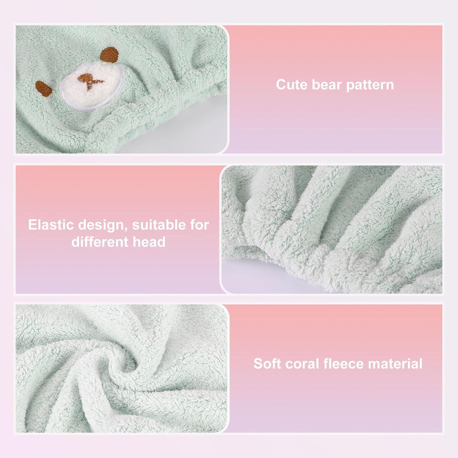 VOCOSTE Hair Drying Towel Wrap for Women