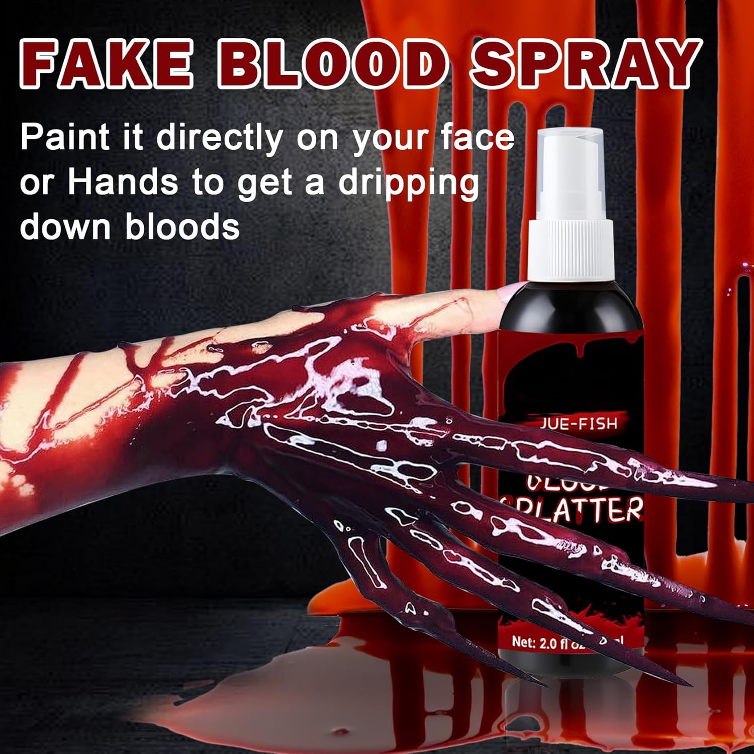 AOAZXBB Fake Blood Spray Halloween Makeup