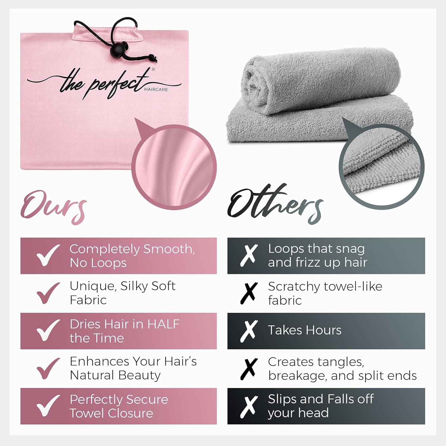 THE PERFECT HAIRCARE Curly Hair Microfiber Plopping Set