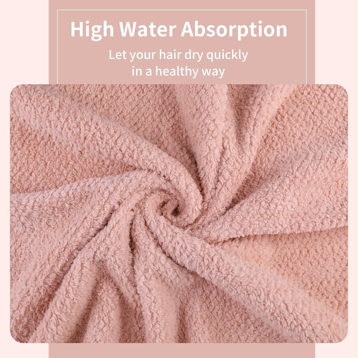 Laojbaba Microfiber Hair Towel 24X48inch Blue