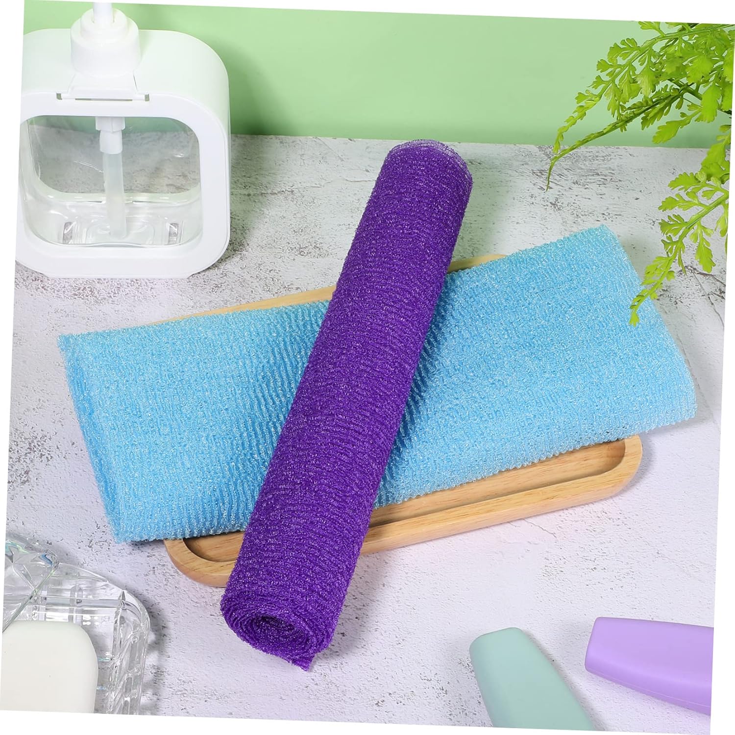 4Pcs Exfoliating Bath Towels for Dead Skin Removal