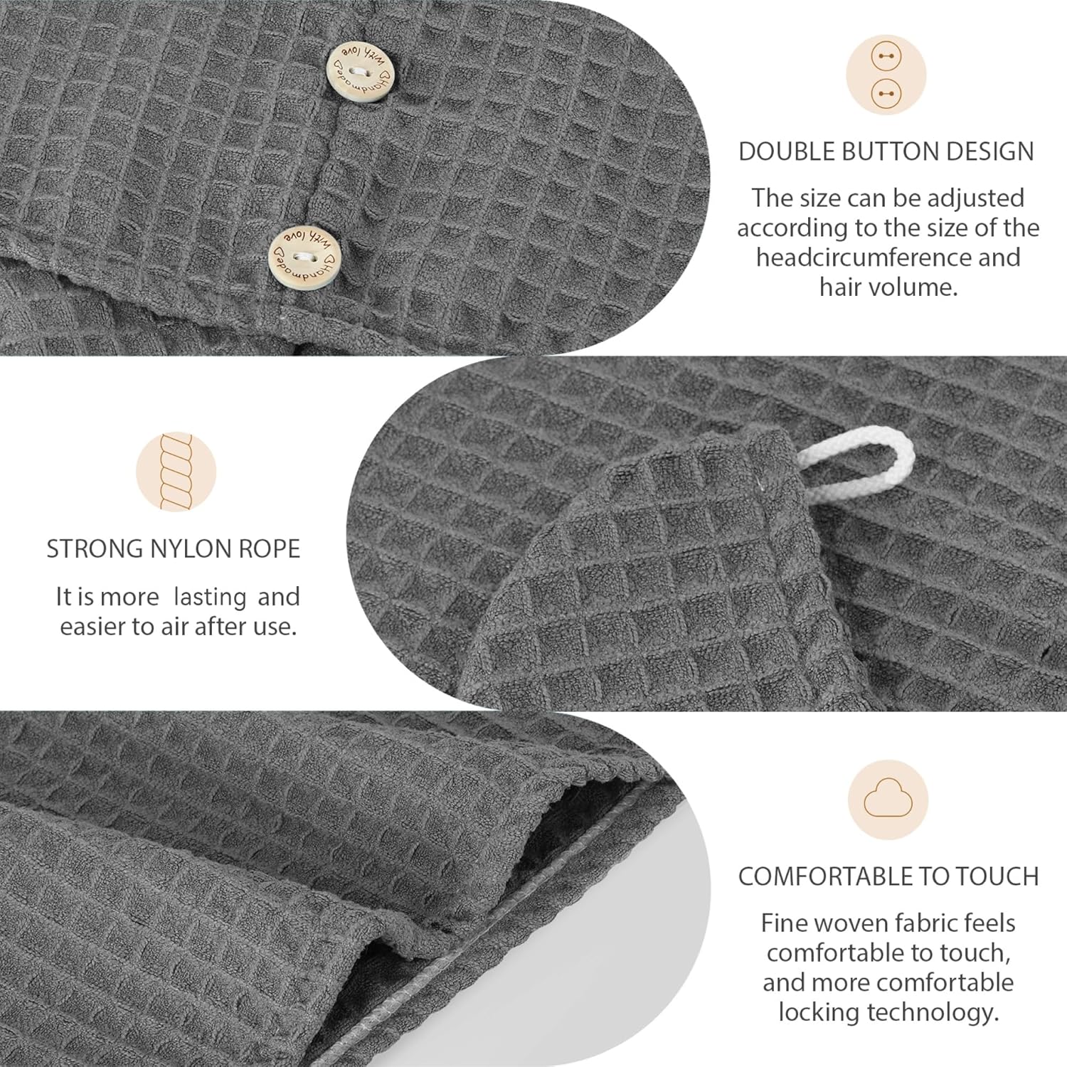 MaopaoBeauty Microfiber Hair Drying Towel 275x105in Extra Large