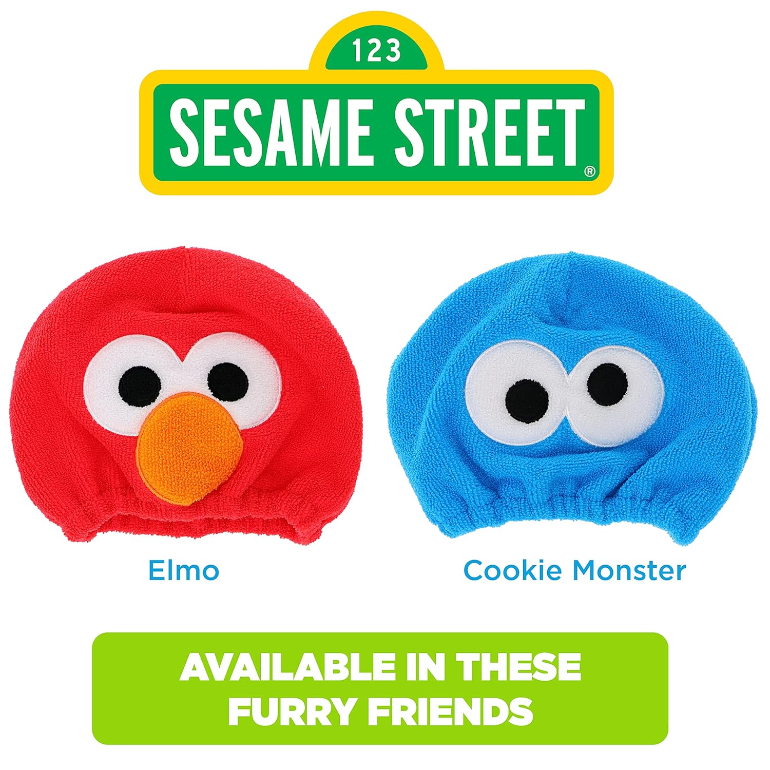 Ginsey Sesame Street Elmo Hair Drying Towel Cap Red
