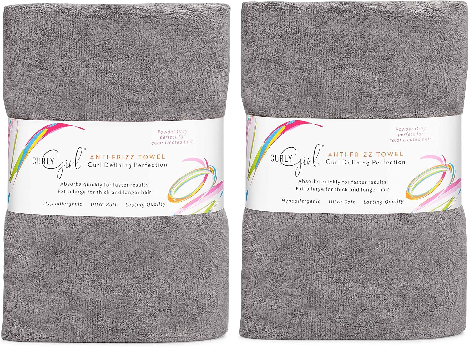 Curly Girl 2 Pack Microfiber Curl Drying Towel 1