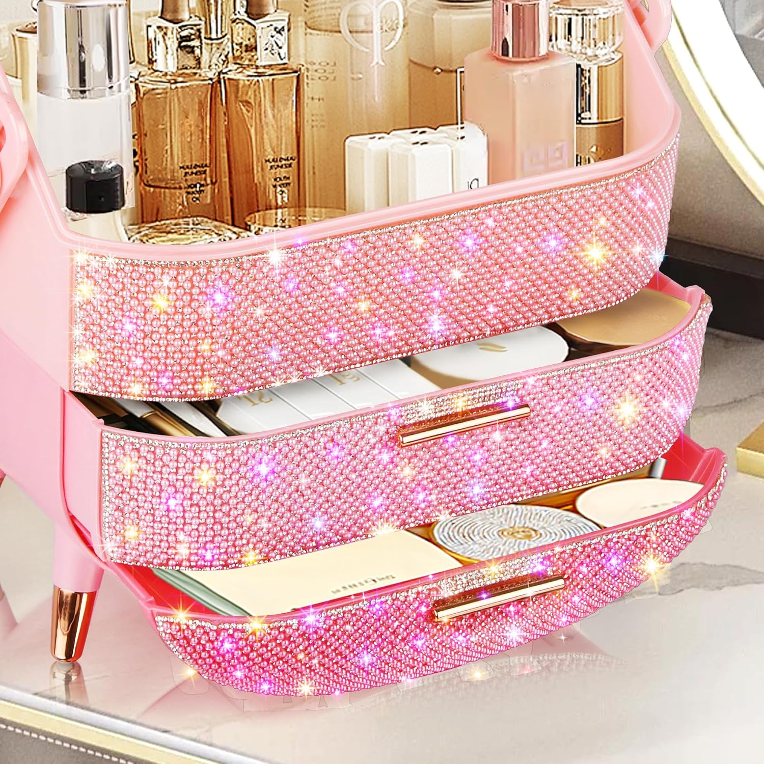 Bling Makeup Organizer for Teen Girl Gift