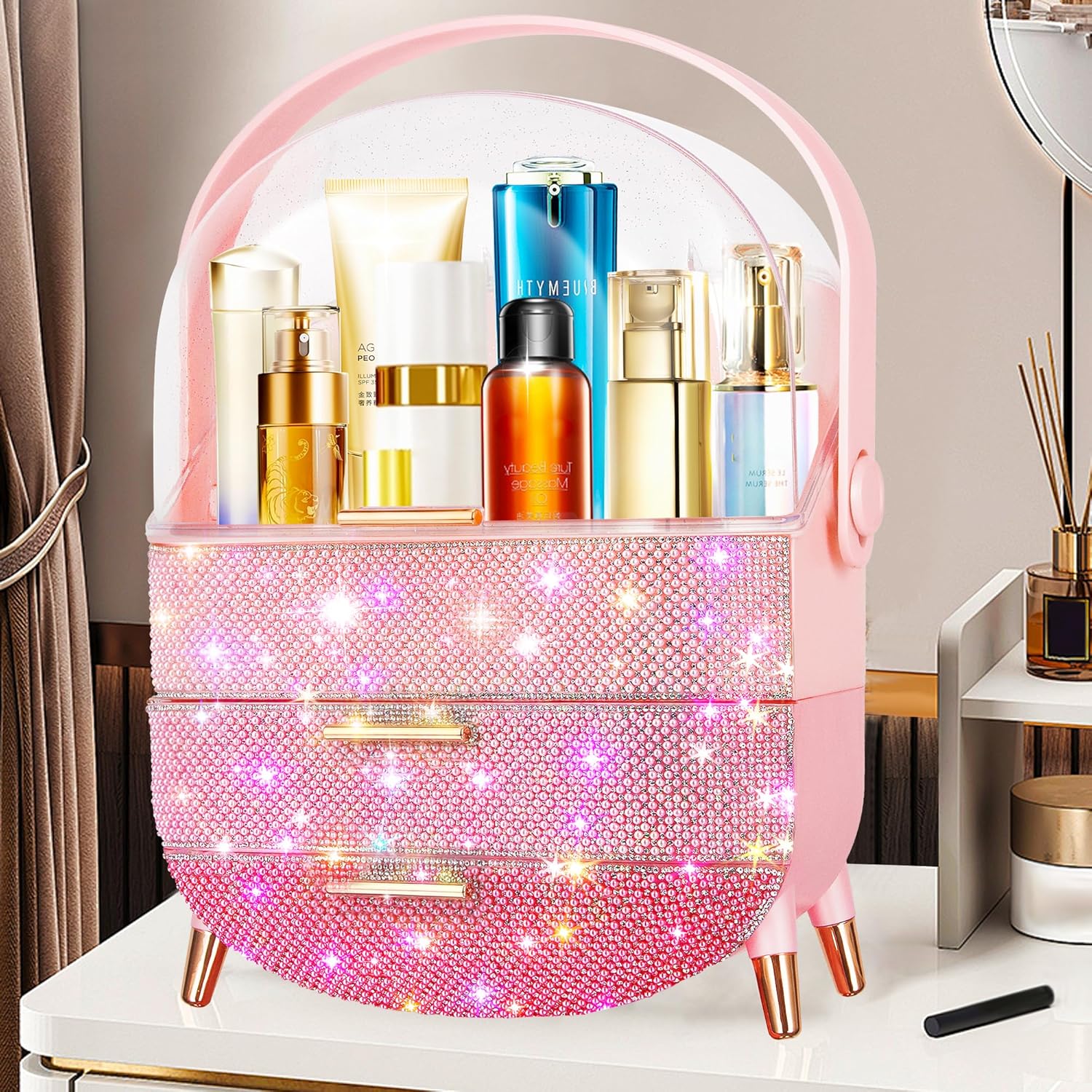 Bling Makeup Organizer for Teen Girl Gift